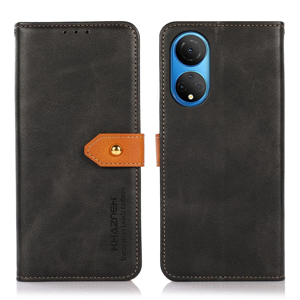 Θήκη Honor X7 KHAZNEH Leather Wallet Golden Clasp με βάση στήριξης