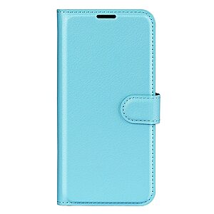 Θήκη Honor X7 OEM Litchi Skin  Leather με βάση στήριξης, υποδοχές καρτών και μαγνητικό κούμπωμα μπλε - Image 5