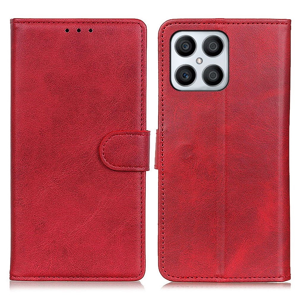 Θήκη Honor X8 Mad Mask Litchi Skin v2  Leather με βάση στήριξης