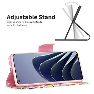 υποδοχές καρτών και μαγνητικό κούμπωμα Flip Wallet από συνθετικό δέρμα και TPU πολύχρωμο