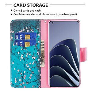 Θήκη OnePlus 10 Pro 5G OEM Wintersweet με βάση στήριξης, υποδοχές καρτών και μαγνητικό κούμπωμα Flip Wallet από συνθετικό δέρμα και TPU πολύχρωμο - Image 3