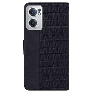Θήκη OnePlus Nord CE 2 5G Mad Mask Leather Wallet Case Geometry Style V2 με βάση στήριξης, υποδοχές καρτών και μαγνητικό κούμπωμα Flip Wallet από συνθετικό δέρμα μαύρο - Image 3