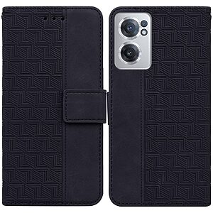 Θήκη OnePlus Nord CE 2 5G Mad Mask Leather Wallet Case Geometry Style V2 με βάση στήριξης