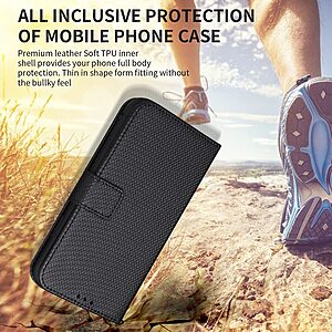 Θήκη Realme GT Neo2 / GT Neo 3T / GT 2 5G Mad Mask Leather Wallet Case Series 3 με βάση στήριξης, υποδοχές καρτών και μαγνητικό κούμπωμα Flip Wallet από συνθετικό δέρμα μαύρο - Image 5