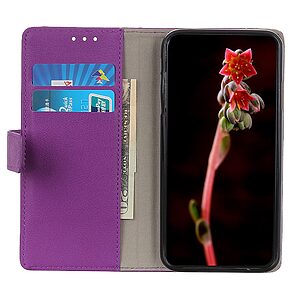 Θήκη Vivo V23 5G OEM Leather Wallet Case με βάση στήριξης, υποδοχές καρτών και μαγνητικό Back κούμπωμα Flip Wallet από συνθετικό δέρμα μωβ - Image 4