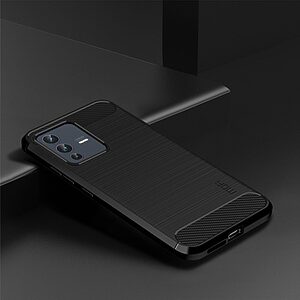 Θήκη Vivo V23 5G MOFI Brushed TPU Carbon Πλάτη μαύρο - Image 3