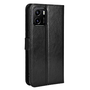 Θήκη Vivo Y01 Mad Mask Leather Wallet Case Series 3 με βάση στήριξης, υποδοχές καρτών και μαγνητικό κούμπωμα Flip Wallet από συνθετικό δέρμα μαύρο - Image 3