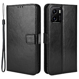 Θήκη Vivo Y01 Mad Mask Leather Wallet Case Series 3 με βάση στήριξης