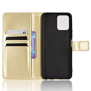 Θήκη Vivo Y01 Mad Mask Leather Wallet Case Series 3 με βάση στήριξης, υποδοχές καρτών και μαγνητικό κούμπωμα Flip Wallet από συνθετικό δέρμα χρυσό - Image 5