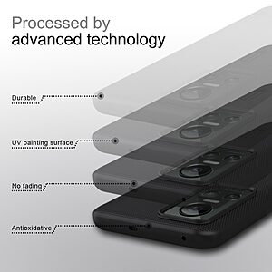 Θήκη Realme GT Neo3 NiLLkin Super Frosted Shield Series Πλάτη από Premium σκληρό πλαστικό μαύρο - Image 4