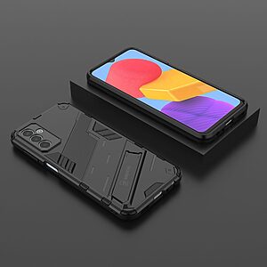 Θήκη Samsung Galaxy M13 OEM Armor Guard Kickstand με ενισχυμένη Πλάτη και Βάση στήριξης από σκλήρό Premium TPU μαύρο - Image 5
