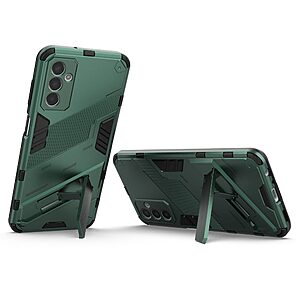 Θήκη Samsung Galaxy M13 OEM Armor Guard Kickstand με ενισχυμένη Πλάτη και Βάση στήριξης από σκλήρό Premium TPU πράσινο - Image 2