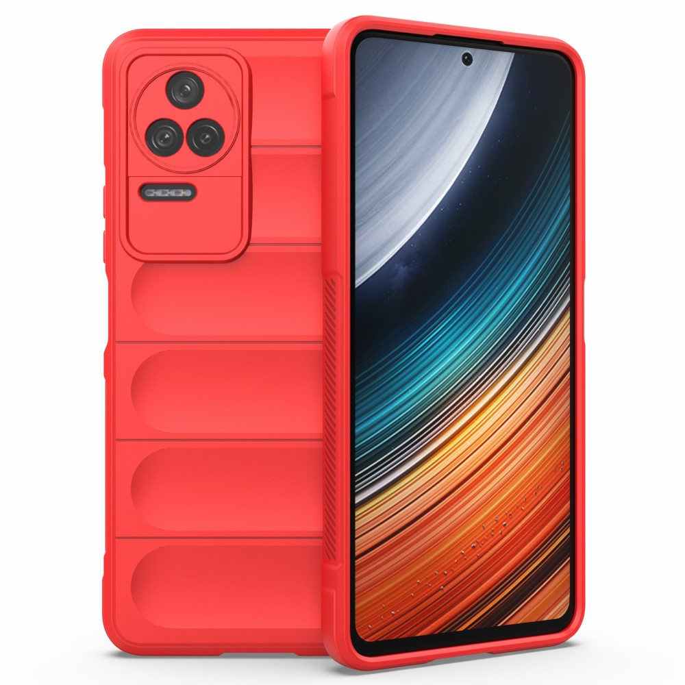 Θήκη Xiaomi Poco F4 5G Mad Mask Rugged Armor από σκληρό Premium TPU κόκκινο