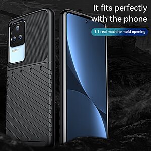 Θήκη Xiaomi Poco F4 5G Mad Mask Thunder Series Πλάτη από ενισχυμένο TPU μαύρο - Image 2