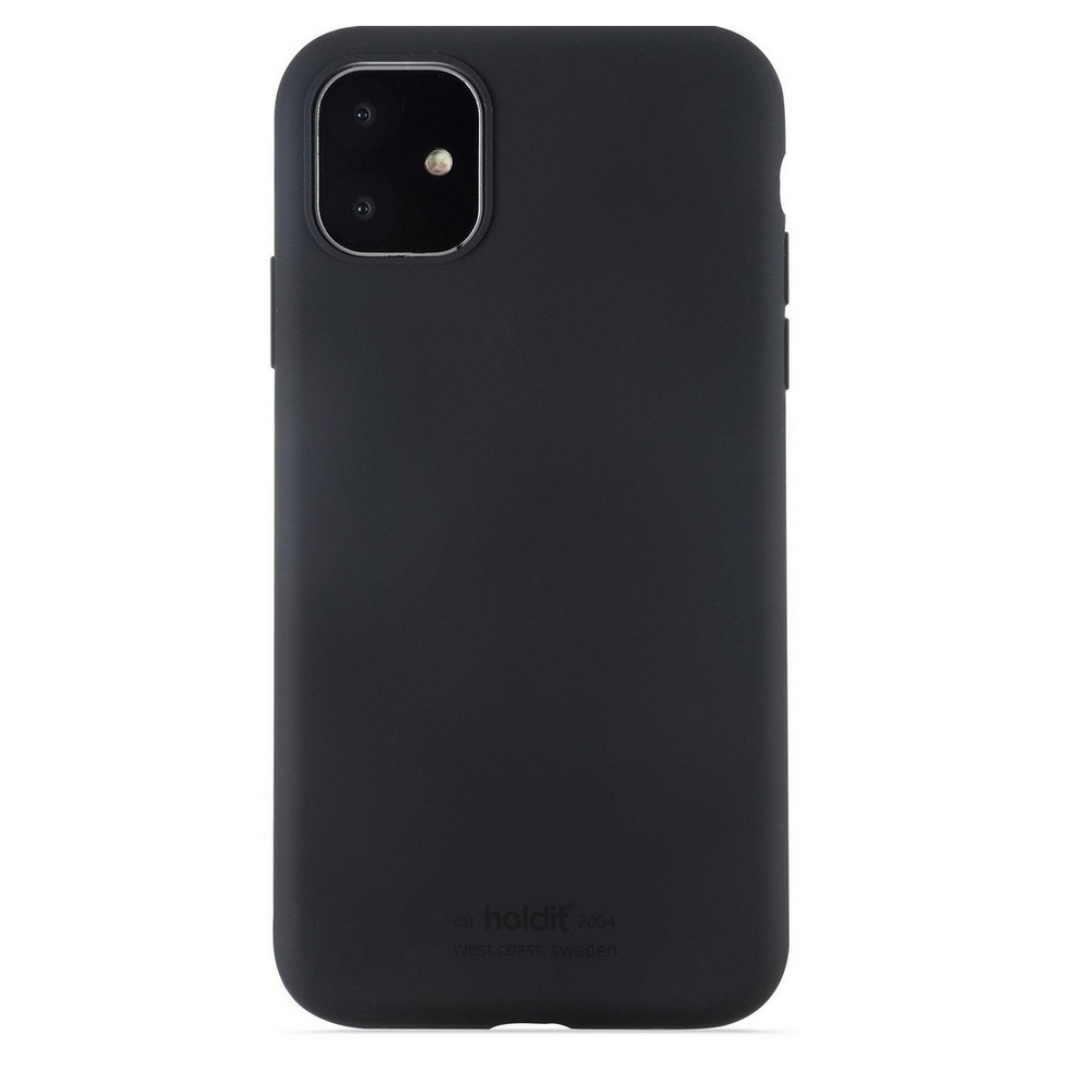 Θήκη σιλικόνης Holdit® για iPhone 11/XR Black (Μαύρο) Θήκη σιλικόνης Holdit® για iPhone 11/XR Black (Μαύρο)