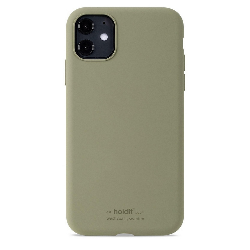 Θήκη σιλικόνης Holdit® για iPhone 11/XR Khaki green (Πράσινο χακί ) Θήκη σιλικόνης Holdit® για iPhone 11/XR Khaki green (Πράσινο χακί )