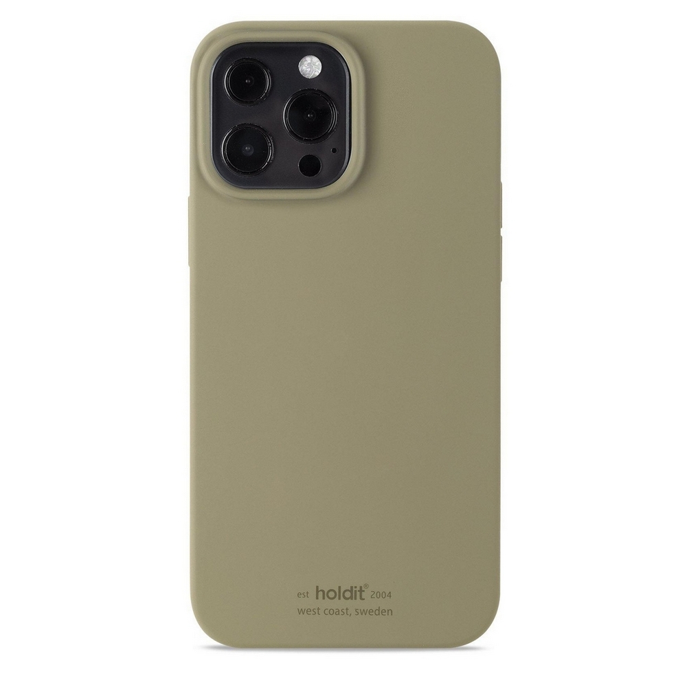 Θήκη σιλικόνης Holdit® για iPhone 13 Pro Max Khaki green (Πράσινο χακί ) Θήκη σιλικόνης Holdit® για iPhone 13 Pro Max Khaki green (Πράσινο χακί )