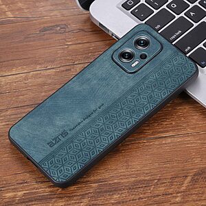 Θήκη Xiaomi Poco X4 GT 5G AZNS Imprinted Series Πλάτη με ανάγλυφη επιφάνεια από συνθετικό δέρμα και TPU πράσινο - Image 4