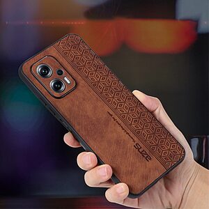 Θήκη Xiaomi Poco X4 GT 5G AZNS Imprinted Series Πλάτη με ανάγλυφη επιφάνεια από συνθετικό δέρμα και TPU πράσινο - Image 5