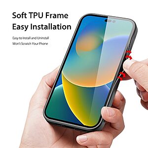 Θήκη iPhone 14 Pro Dux Ducis Fino Series 2 πλάτη από ύφασμα με εσωτερικό Premium TPU μπλε - Image 3