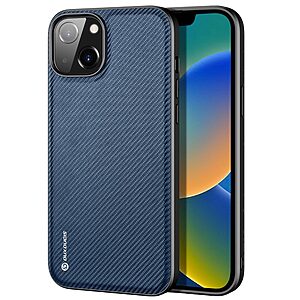 Θήκη iPhone 14 Dux Ducis Fino Series 2 πλάτη από ύφασμα με εσωτερικό Premium TPU μπλε