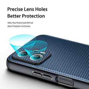 Θήκη Xiaomi Poco X4 GT 5G Dux Ducis Fino Series 2 πλάτη από ύφασμα με εσωτερικό Premium TPU μπλε - Image 5