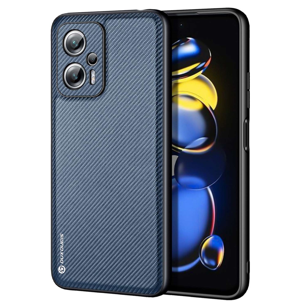 Θήκη Xiaomi Poco X4 GT 5G Dux Ducis Fino Series 2 πλάτη από ύφασμα με εσωτερικό Premium TPU μπλε