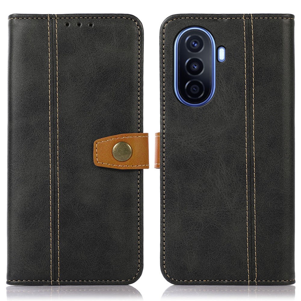 Θήκη Huawei Nova Y70 Mad Mask Leather Wallet Strong Golden Clasp με βάση στήριξης