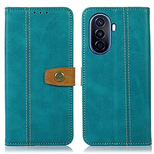 Θήκη Huawei Nova Y70 Mad Mask Leather Wallet Strong Golden Clasp με βάση στήριξης