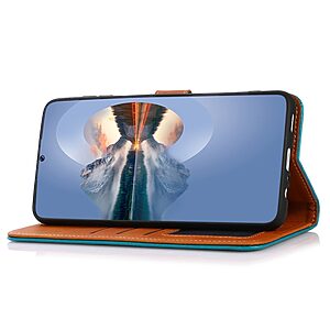 Θήκη iPhone 14 Pro Max KHAZNEH Leather Wallet Golden Clasp με βάση στήριξης, υποδοχές καρτών και μαγνητικό κούμπωμα μαύρο - Image 3