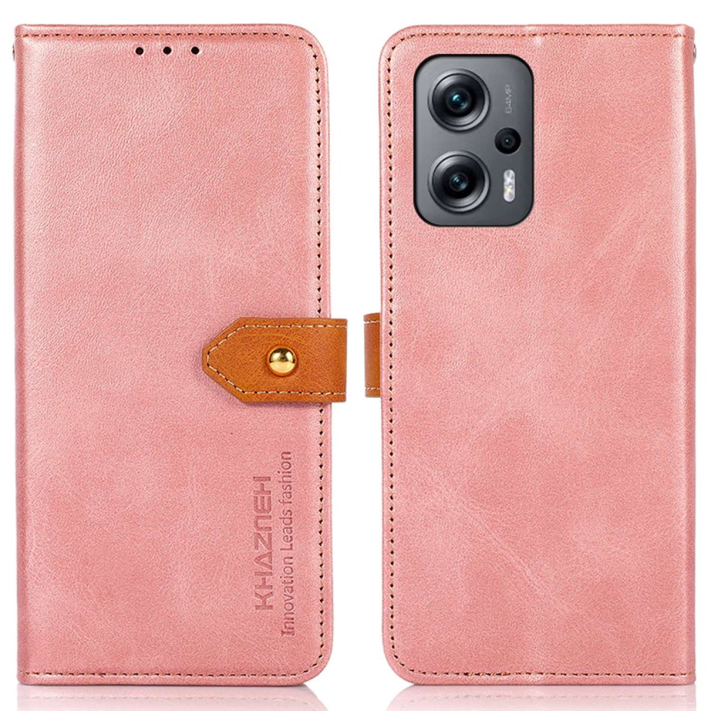 Θήκη Xiaomi Poco X4 GT 5G KHAZNEH Leather Wallet Golden Clasp με βάση στήριξης