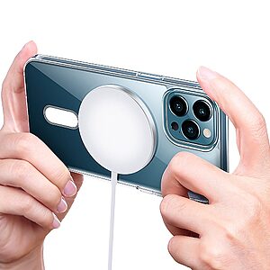 Θήκη iPhone 14 Pro Max Mad Mask Silicone Sockproof V2 συμβατό με MagSafe φορτιστή Transparent Πλάτη TPU - Image 4