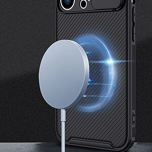 Θήκη iPhone 14 Pro Max Mad Mask Camshield MagSafe Series Πλάτη με προστασία για την κάμερα από σκλήρό Premium TPU μπλε - Image 3