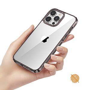 Θήκη iPhone 14 Pro Mad Mask Ultra Thin Hybrid Πλάτη από Premium TPU με μεταλιζέ περίβλημα καφέ - Image 3