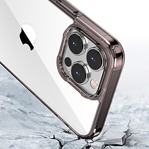 Θήκη iPhone 14 Pro Mad Mask Ultra Thin Hybrid Πλάτη από Premium TPU με μεταλιζέ περίβλημα καφέ - Image 4