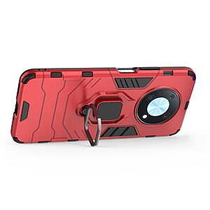Θήκη Huawei Nova Y90 Mad Mask Πλάτη Thin Armor με Μαγνητικό δαχτυλίδι και Βάση στήριξης TPU κόκκινο - Image 3