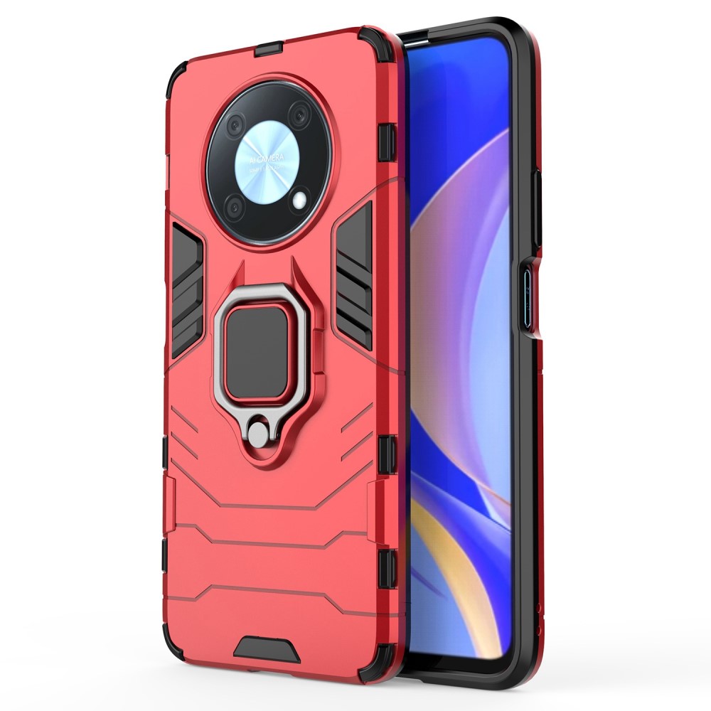 Θήκη Huawei Nova Y90 Mad Mask Πλάτη Thin Armor με Μαγνητικό δαχτυλίδι και Βάση στήριξης TPU κόκκινο