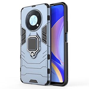 Θήκη Huawei Nova Y90 Mad Mask Πλάτη Thin Armor με Μαγνητικό δαχτυλίδι και Βάση στήριξης TPU μπλε