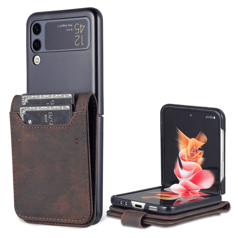 Θήκη Samsung Galaxy Z Flip4 5G Mad Mask Leather Wallet Case με βάση στήριξης Θήκη Samsung Galaxy Z Flip4 5G Mad Mask Leather Wallet Case με βάση στήριξης
