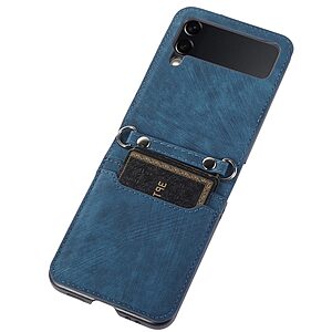 Θήκη Samsung Galaxy Z Flip4 5G Mad Mask Leather Wallet Case με κορδόνι για το λαιμό