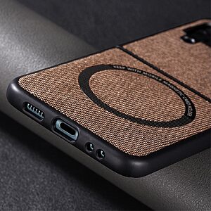 Θήκη Samsung Galaxy Z Flip4 5G Mad Mask πλάτη με υφασμάτινη υφή, συμβατή μαγνητική ασύρματη φόρτιση από σκληρό πλαστικό μαύρο - Image 5