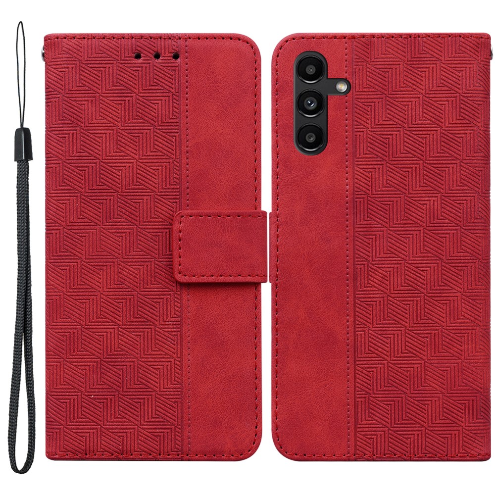 Θήκη Samsung Galaxy A13 5G Mad Mask Leather Wallet Case Geometry Style με βάση στήριξης Θήκη Samsung Galaxy A13 5G Mad Mask Leather Wallet Case Geometry Style με βάση στήριξης