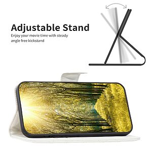 υποδοχές καρτών και μαγνητικό κούμπωμα λευκό