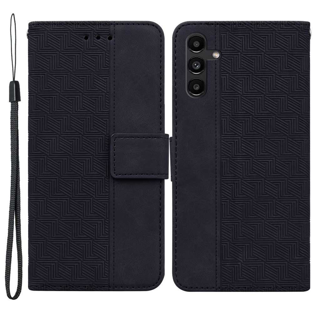 Θήκη Samsung Galaxy A13 5G Mad Mask Leather Wallet Case Geometry Style με βάση στήριξης Θήκη Samsung Galaxy A13 5G Mad Mask Leather Wallet Case Geometry Style με βάση στήριξης