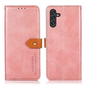 Θήκη Samsung Galaxy A13 5G KHAZNEH Leather Wallet Golden Clasp με βάση στήριξης