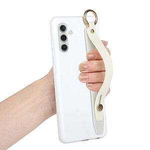 Θήκη Samsung Galaxy A13 5G / A04s OEM Πλάτη με ειδικό λουράκι λαβής και αντικραδασμικό Premium TPU λευκό - Image 3