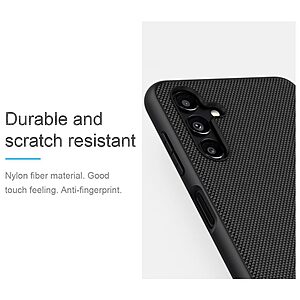Θήκη Samsung Galaxy A13 5G / A04s NiLLkin Textured Hard Case Series Πλάτη από ενισχυμένο πλαστικό και TPU μαύρο - Image 4