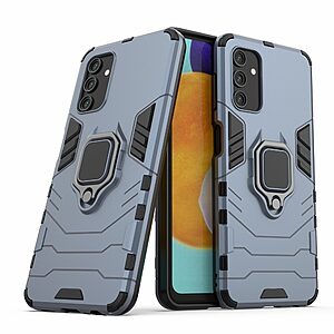 Θήκη Samsung Galaxy A13 5G / A13 / M13 5G Mad Mask Πλάτη Thin Armor με Μαγνητικό δαχτυλίδι και Βάση στήριξης TPU μπλε