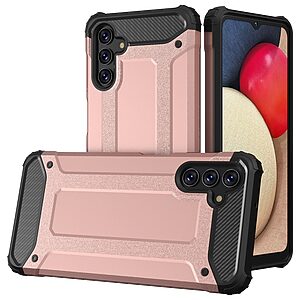 Θήκη Samsung Galaxy A13 5G Mad Mask Armor Guard Hybrid Πλάτη από σκληρό πλαστικό και TPU ροζ χρυσό