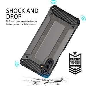 Θήκη Samsung Galaxy A13 5G / A04s Mad Mask Armor Guard Hybrid Πλάτη από σκληρό πλαστικό και TPU ροζ χρυσό - Image 5